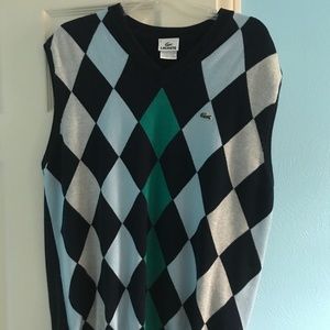Lacoste argyle sweater vest